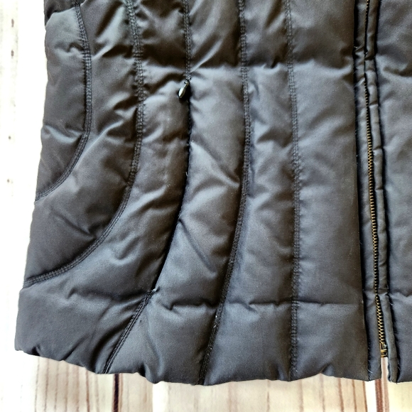 Pasha & Jo Raccoon Fur Down Quilted Vest Black | Size L - Picture 2 of 9